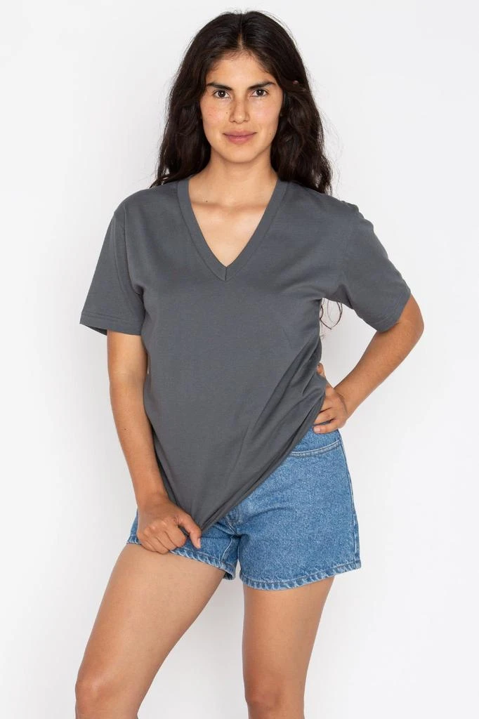 Los Angeles Apparel 24056 - Fine Jersey V-Neck T-Shirt 6