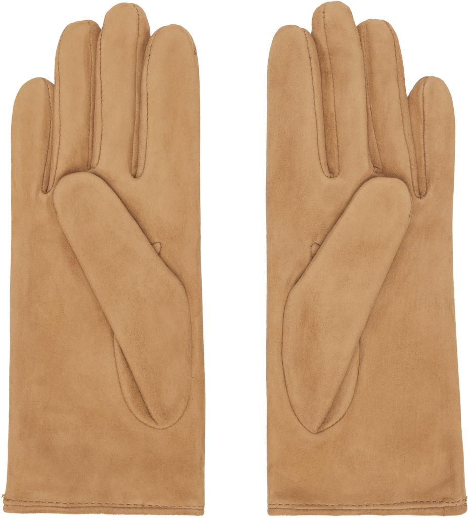 Handsome Stockholm Beige Essentials Suede Gloves