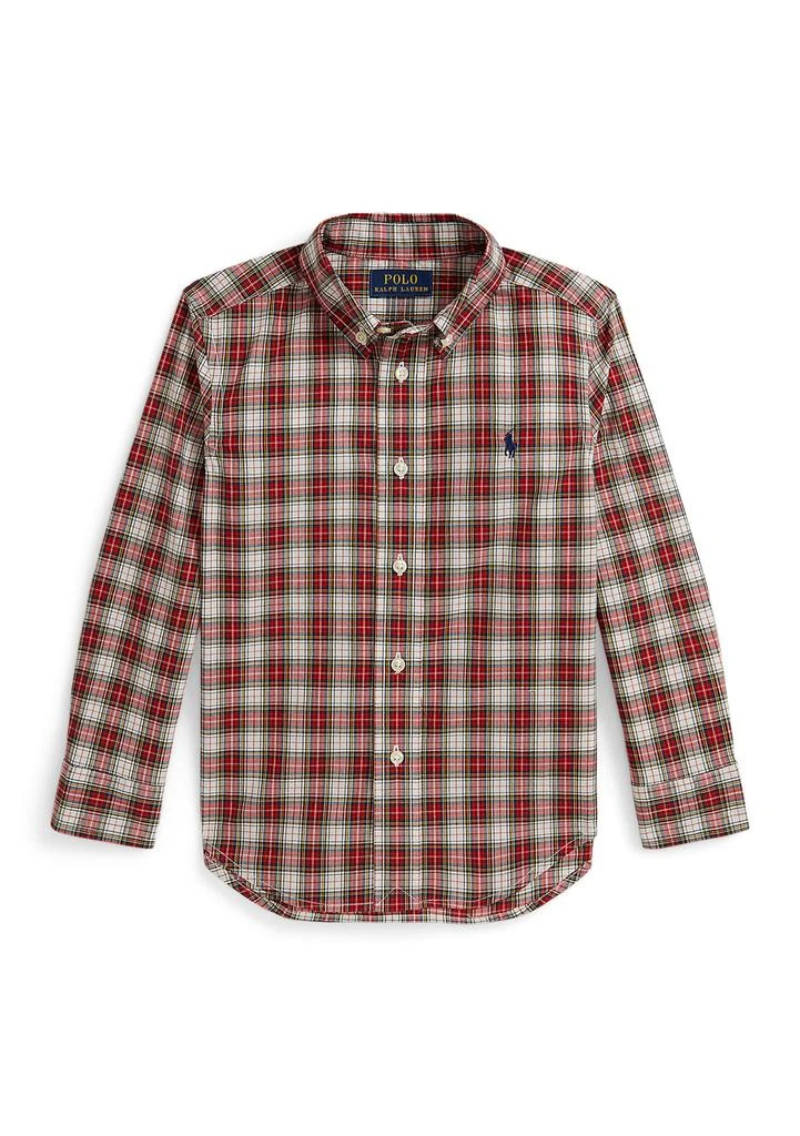 Ralph Lauren Boys 2-7 Plaid Cotton Poplin Shirt