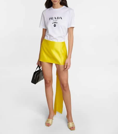 Prada Crystal-embellished satin mules 2