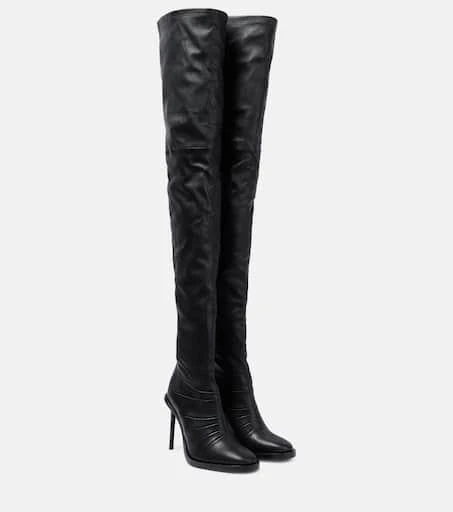 ANN DEMEULEMEESTER Adna over-the-knee leather boots 1