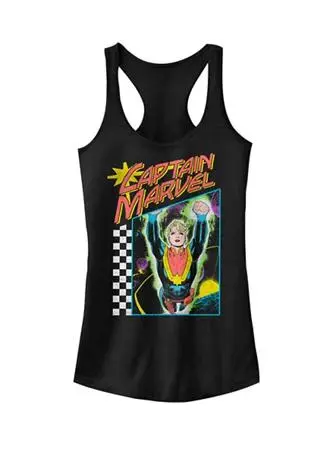 Marvel Captain Marvel™ Vintage 90's Style Space Poster Graphic Racerback Tank
