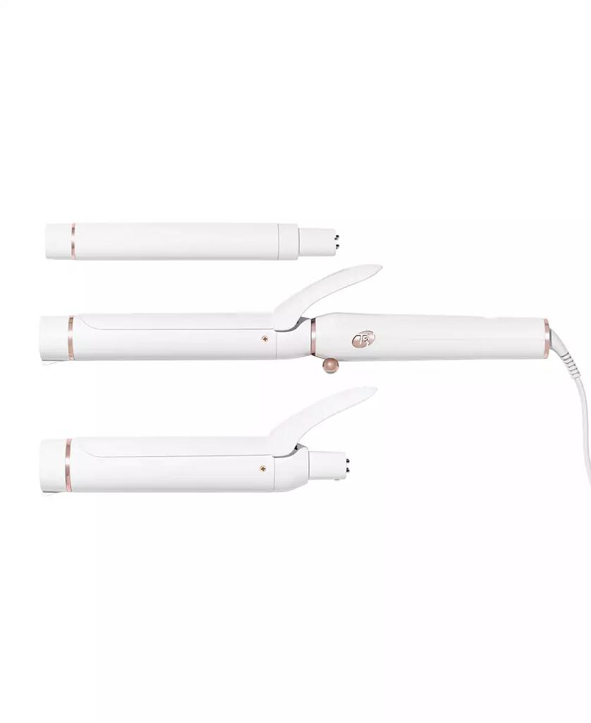 T3 Switch Kit Wave Trio Professional Ionic Interchangeable Curling Iron with 3 CeramicClip & Wand Barrels for Curling and Waving