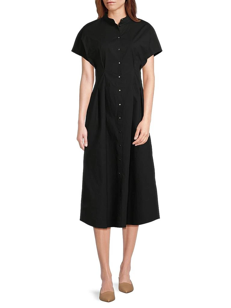 slim fit dress slacks Pleated Woven Fit & Flare Dress