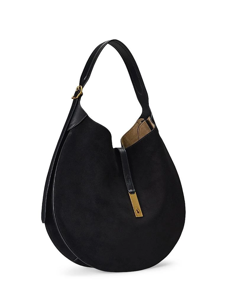 Ralph Lauren Polo ID Suede Shoulder Bag 3