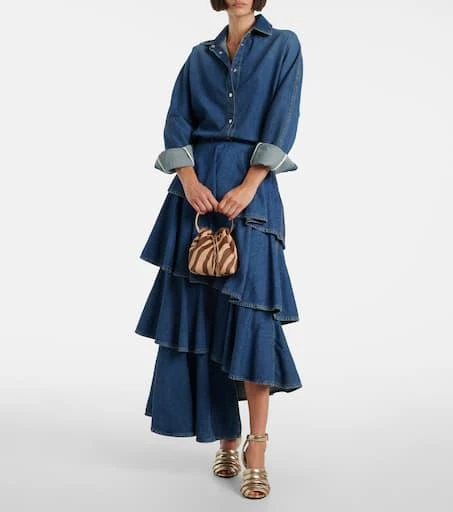 Jimmy Choo Bon Bon Small calf hair bucket bag 5