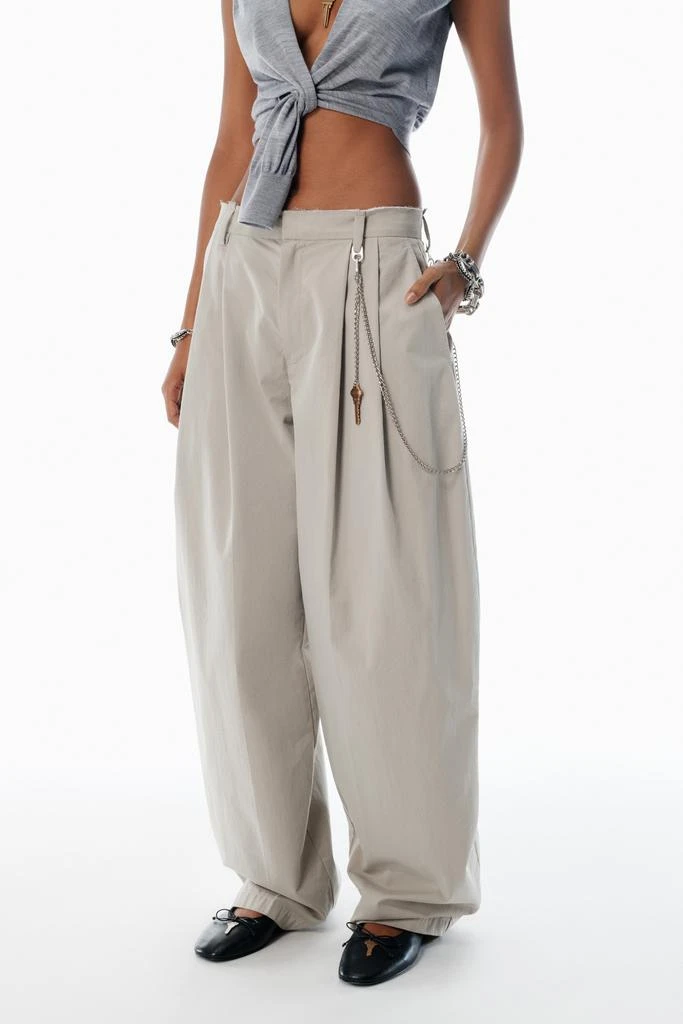 Alexander Wang Grey Cotton-Blend Balloon-Leg Pants 3