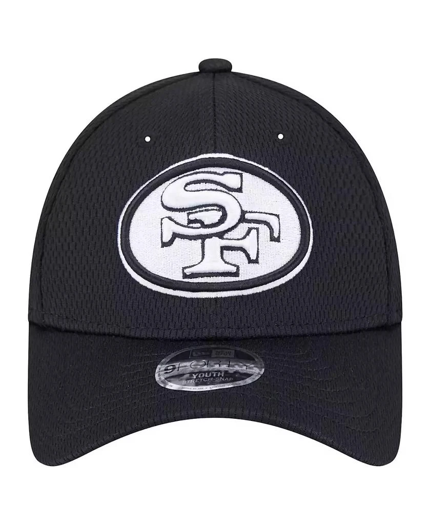 New Era Big Boys and Girls Black San Francisco 49ers Throwback Main B-Dub 9FORTY Adjustable Hat 5