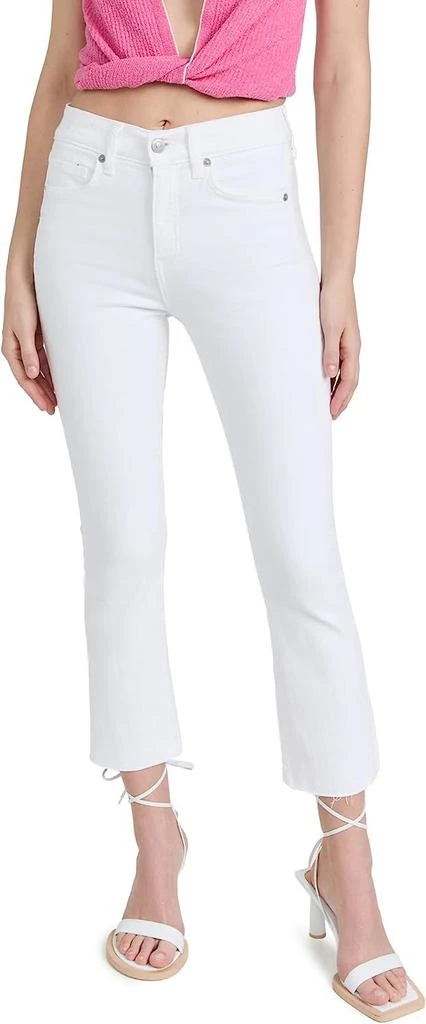 VERONICA BEARD Jean Women's Carly Kick Flare Raw Hem Jeans 1