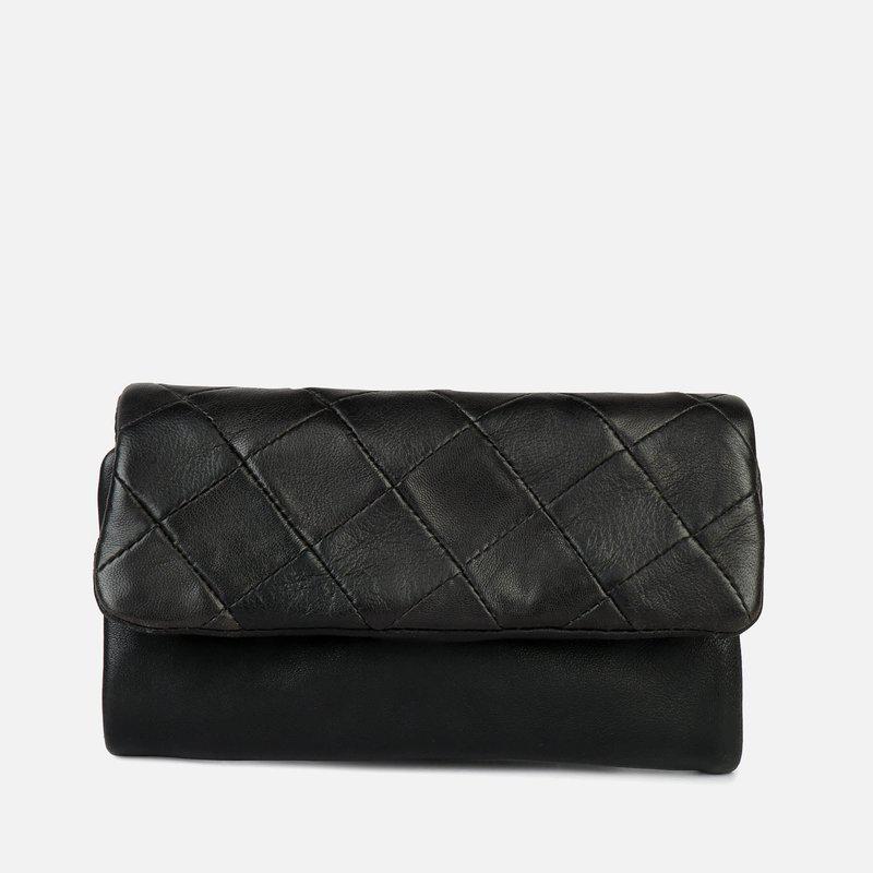 Amsterdam Heritage Muren | Diamond Patterned Leather Wallet ONE SIZE