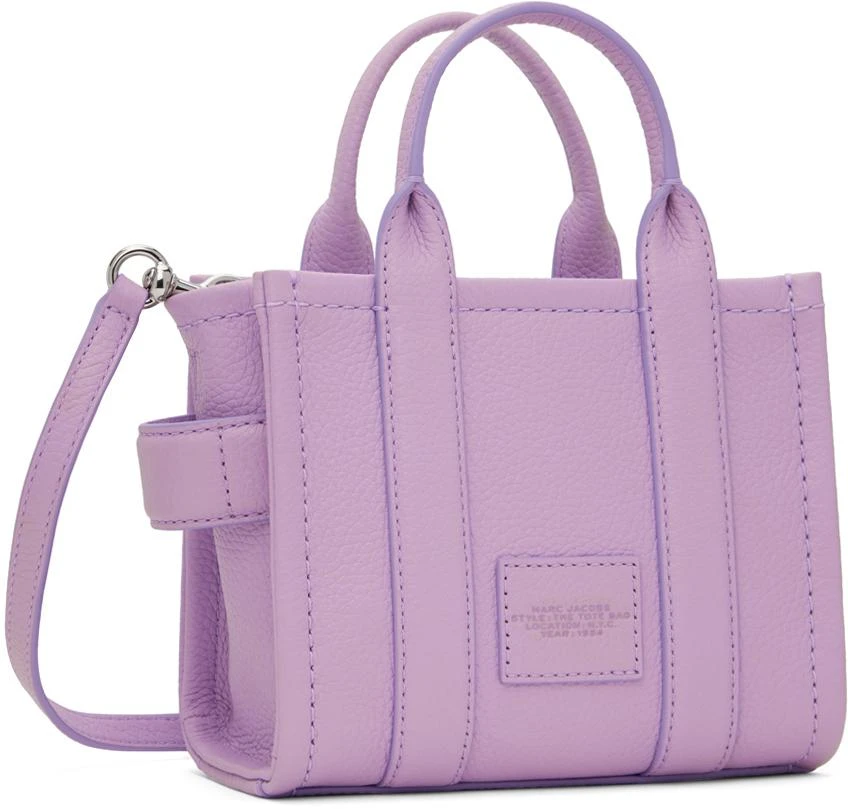 Marc Jacobs Purple 'The Leather Crossbody' Tote 3