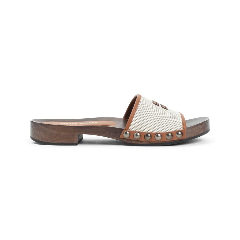 Miu Miu OLIVE GREEN SUEDE SLIPPERS - Slippers - Compare
