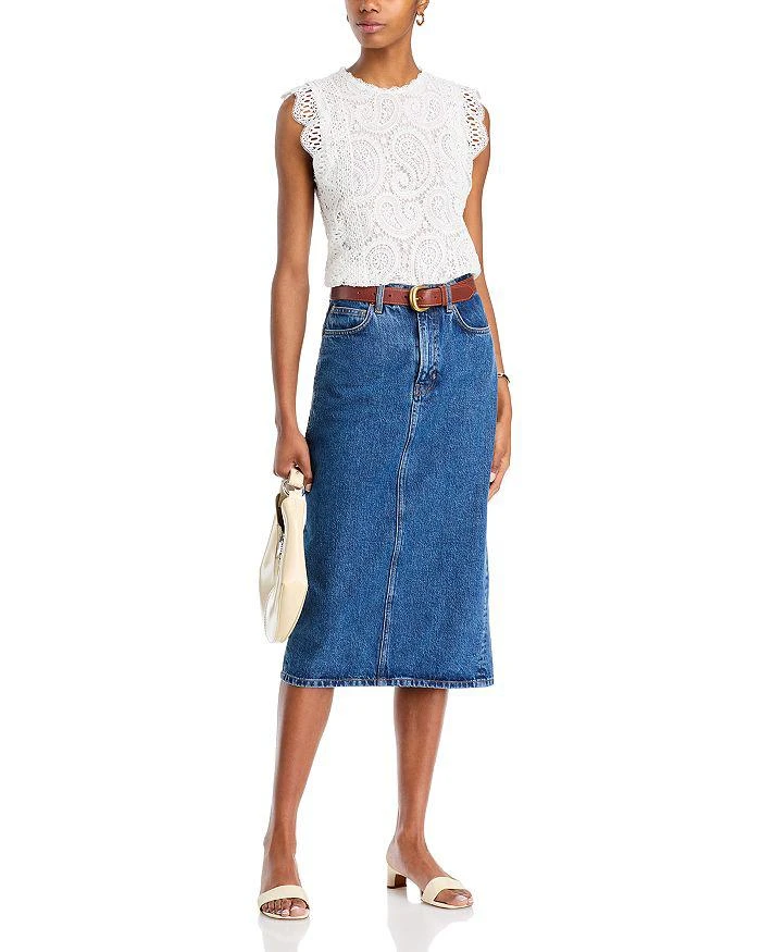 AQUA Paisley Lace Top - Exclusive 2