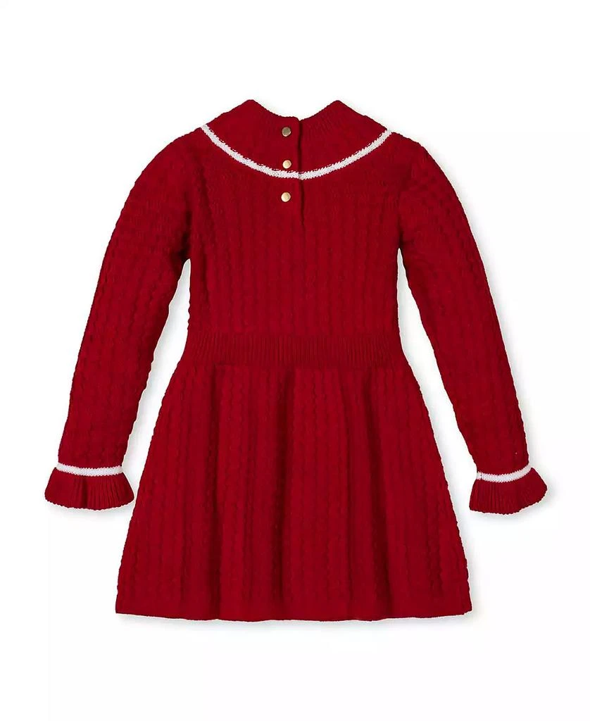 Hope 
Henry Toddler Girls
 Organic Mock Neck Ruffle Cuff Cable Sweater Dress 5