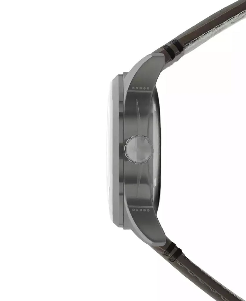 AVI-8 Men's Spitfire Smith Automatic Gray Leather Strap Watch 2