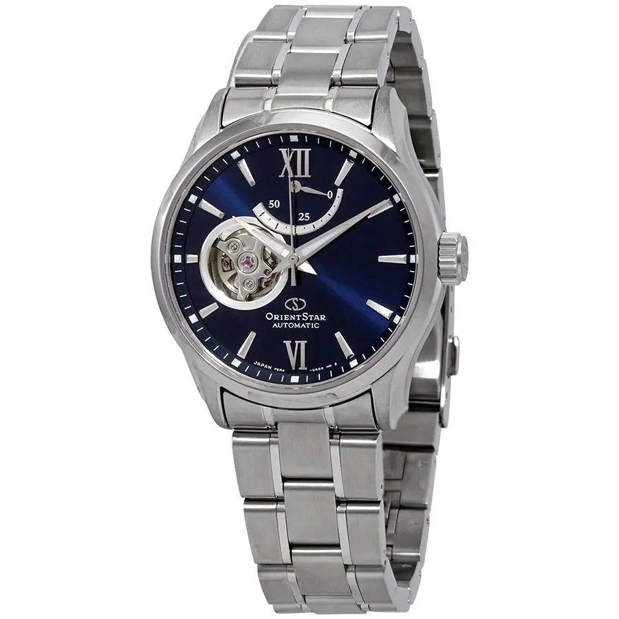Orient Star Orient Star Automatic Blue Open Heart Dial Men's Watch RE-AT0001L00B