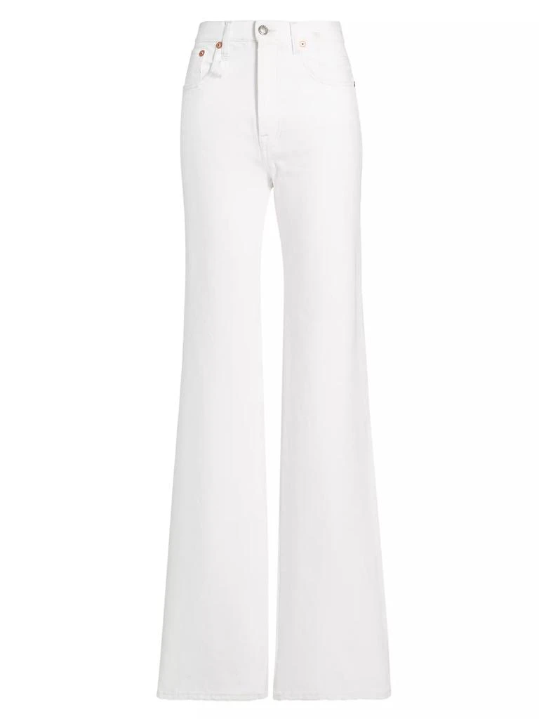 R13 Jane Lace-Up High-Rise Flared Jeans 1