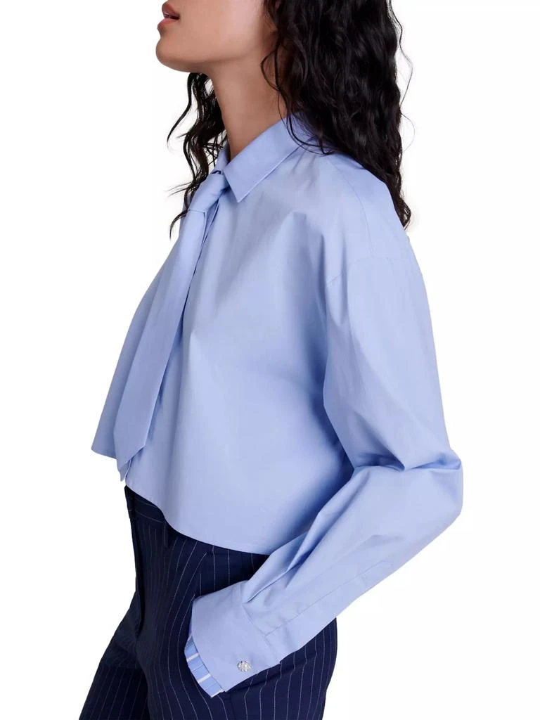 Maje Shirt with Removable Tie 7