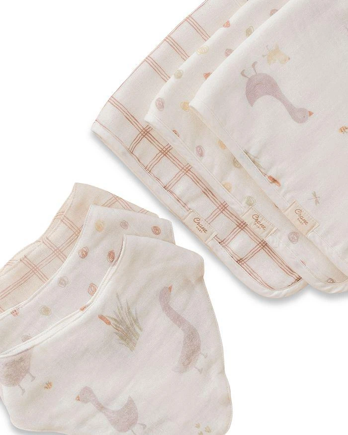 Crane Baby Unisex Charlie Bibs Set, 3 Pack 8