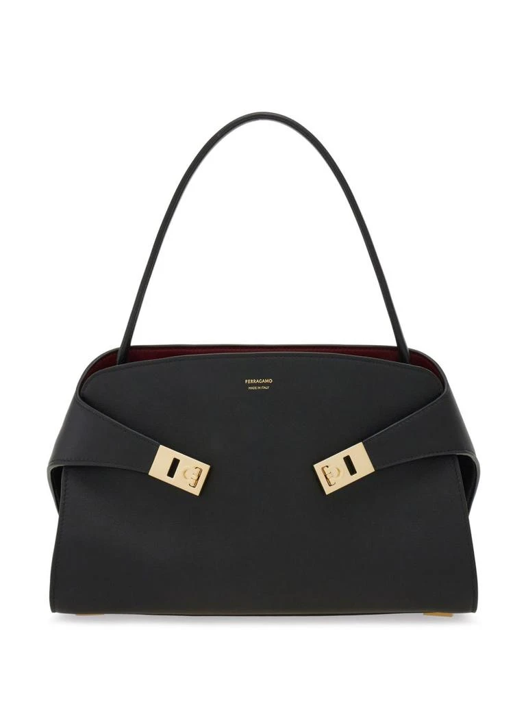 Ferragamo FERRAGAMO - Hug Small Leather Tote Bag 1