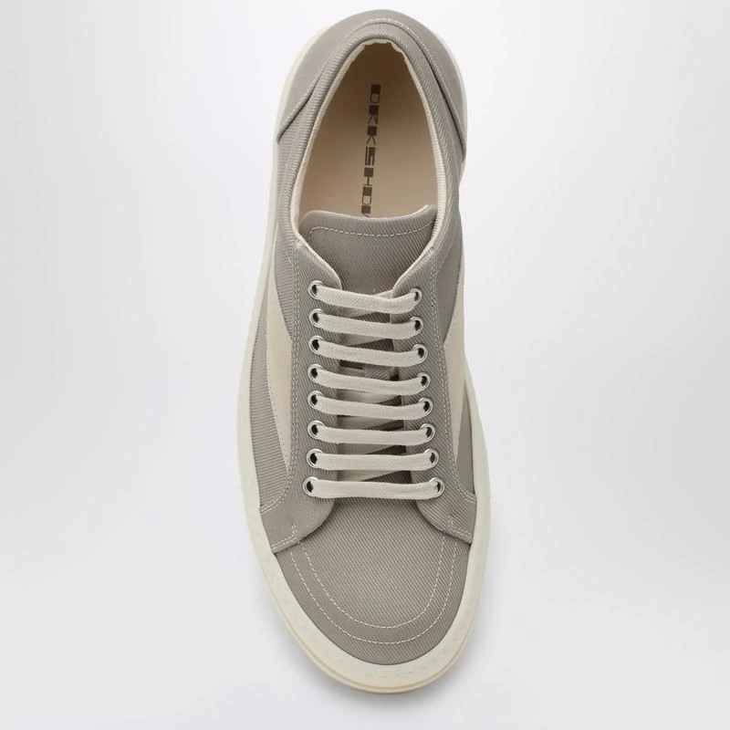 DRKSHDW Vintage grey canvas and suede sneakers 3
