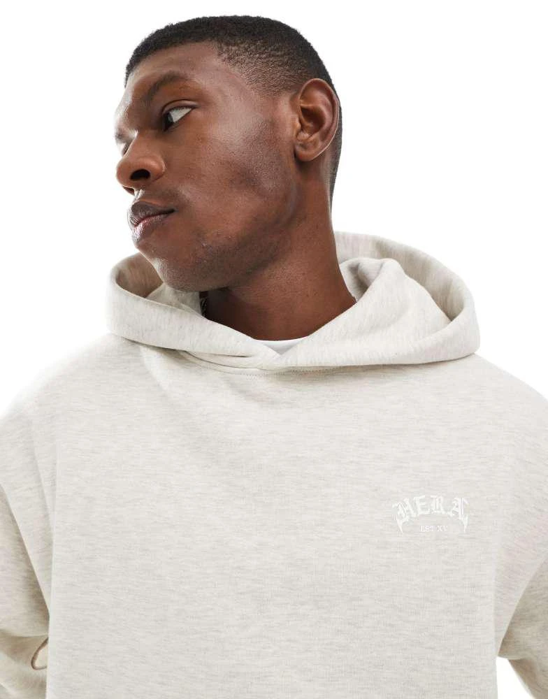 HERA Hera Mens vortex hoodie in oatmeal marl 3