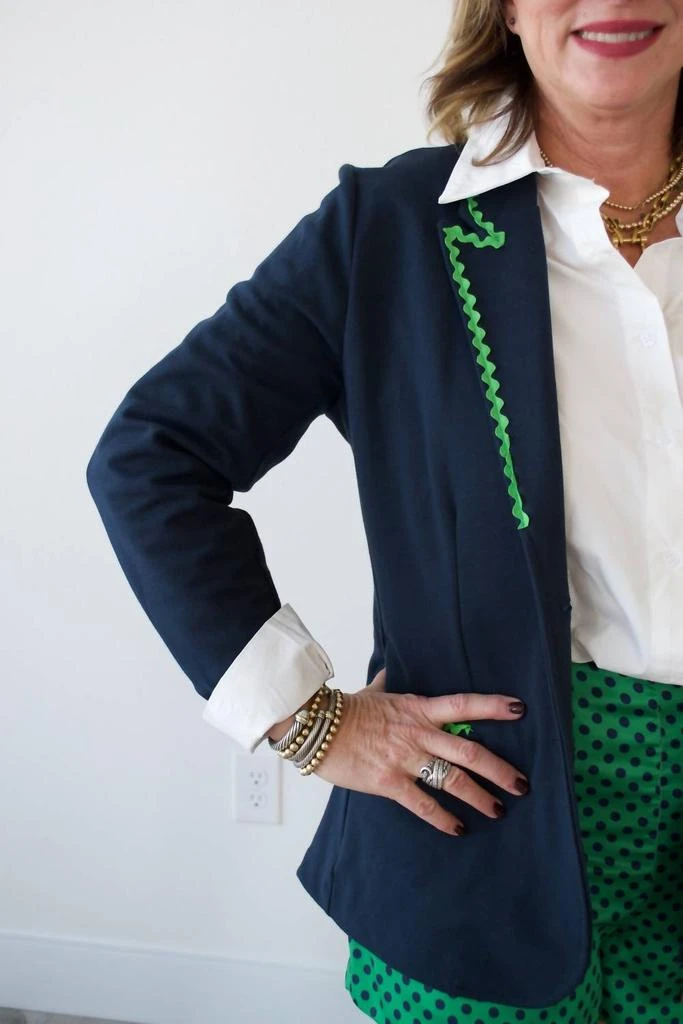 Pearly Vine Pearly Vine - Dolly Ric Rac Knit Blazer 2