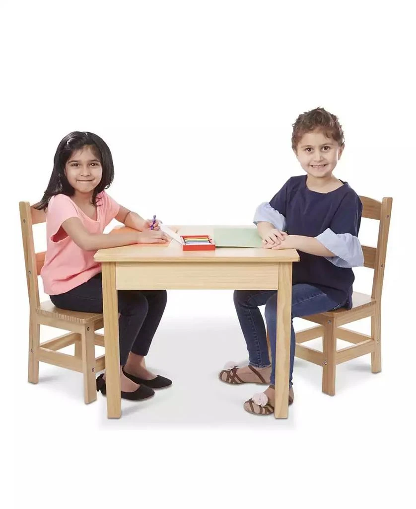 Melissa & Doug Wooden Table & Chairs Set 7