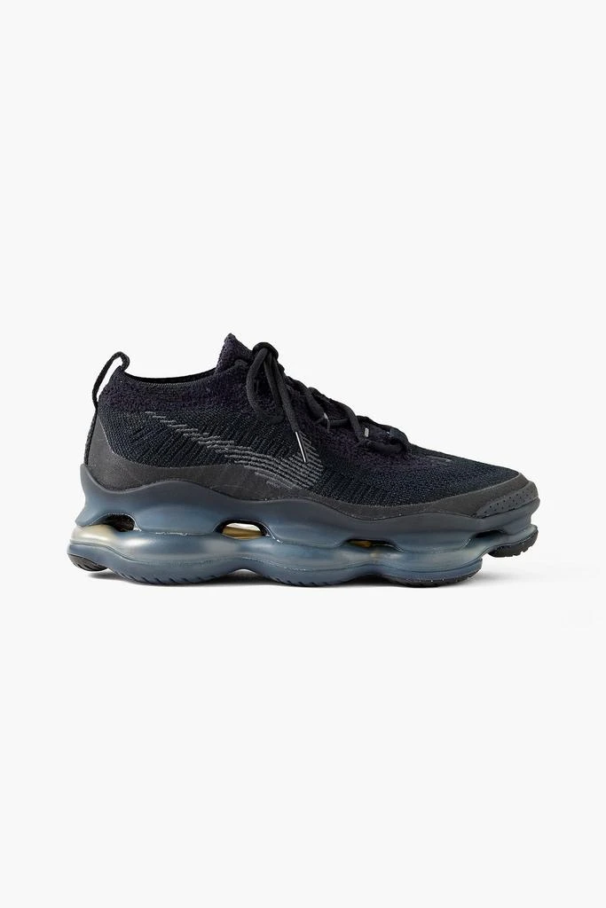 NIKE Air Max Scorpion suede-trimmed stretch-knit sneakers 1