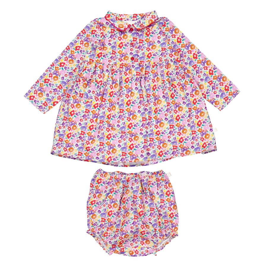 Marie Chantal Kids Olympia Autumn Floral Dress