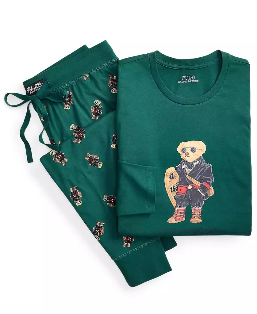 Ralph Lauren Men's 2-Piece Long Sleeve T-Shirt and Joggers Pajama Set 5
