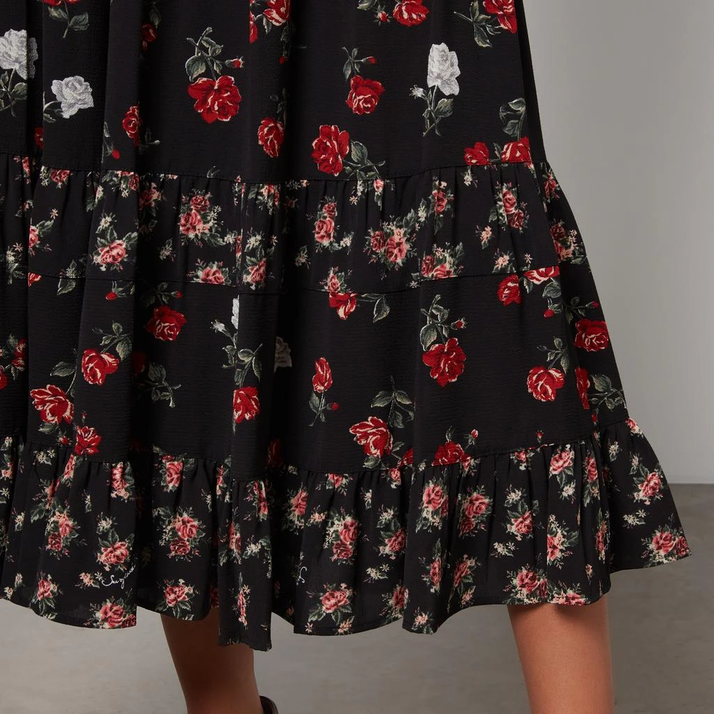 See by Chloé Juliette Floral-Print Stretch-Crepe Maxi Skirt 4