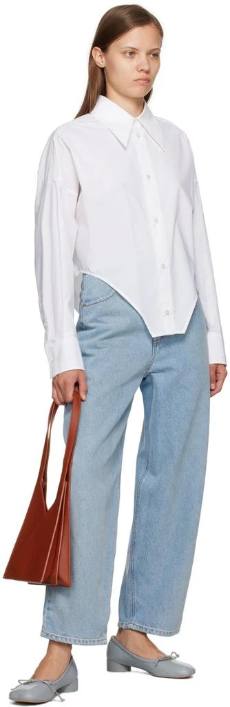 MM6 Blue Button-Fly Jeans 4