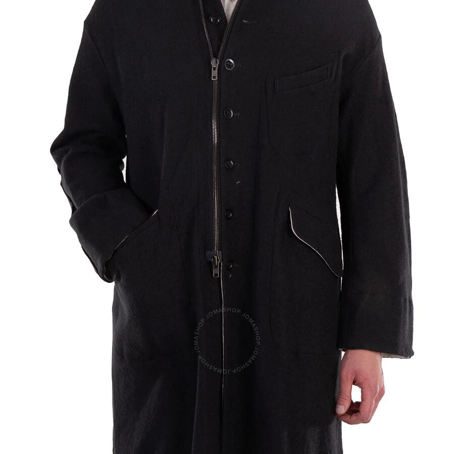 Viridi-Anne Men
s Gray Long Fulling Coat 3