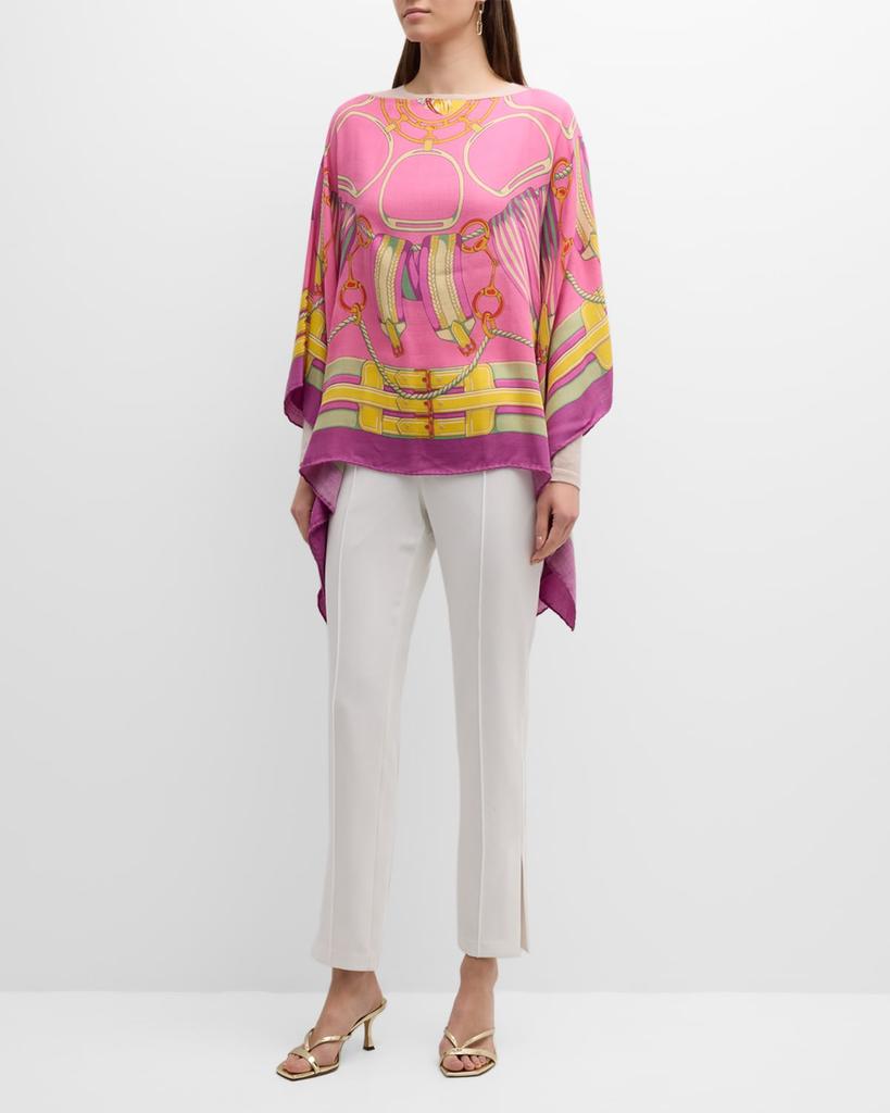 Rani Arabella Stir Up Print Cashmere & Silk Scarf