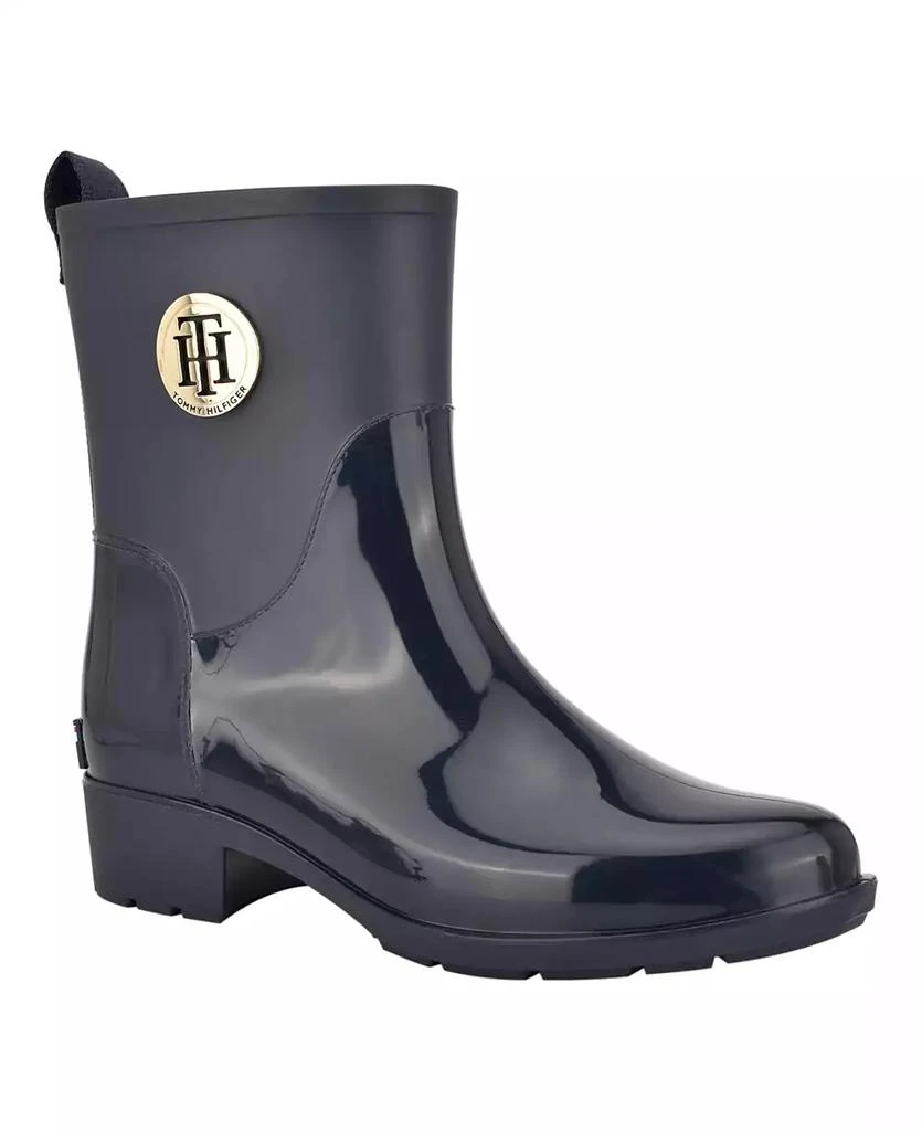 Tommy Hilfiger Women's Kippa Pull On Narrow Calf Rain Boots 1