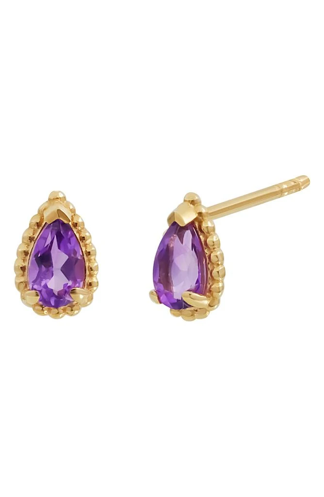 Bony Levy Color 14K Gold Pear Cut Stud Earrings 1
