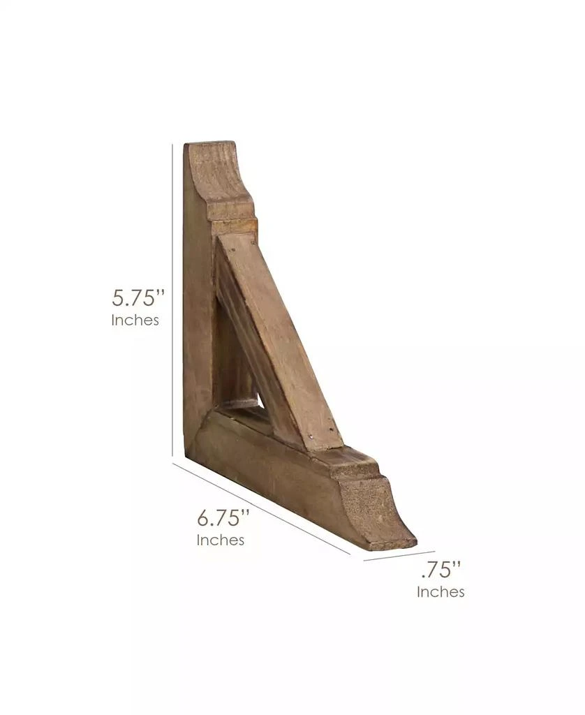 Crystal Art Gallery American Art Decor Rustic Wood Corbels Brackets Set of 2 1