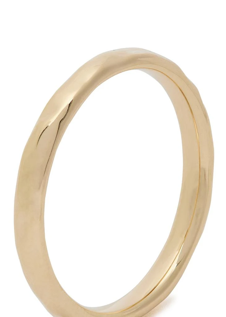 ASTRID & MIYU Textured 18kt gold-plated ring 2