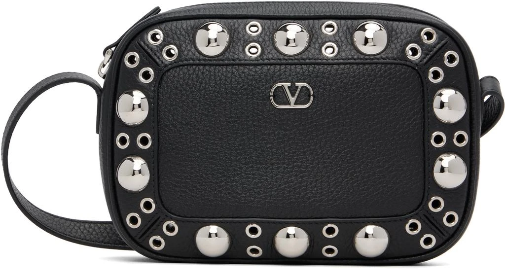 Valentino Black Nellcôte Calfskin Shoulder Bag 1