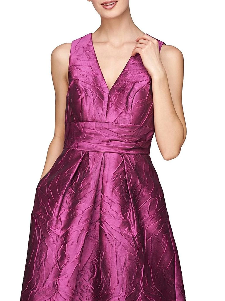 Kay Unger Mariah Jacquard Textured Gown 6