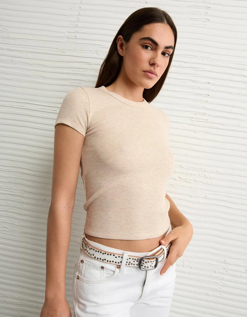 AE AE Waffle Hey Baby Tee 7