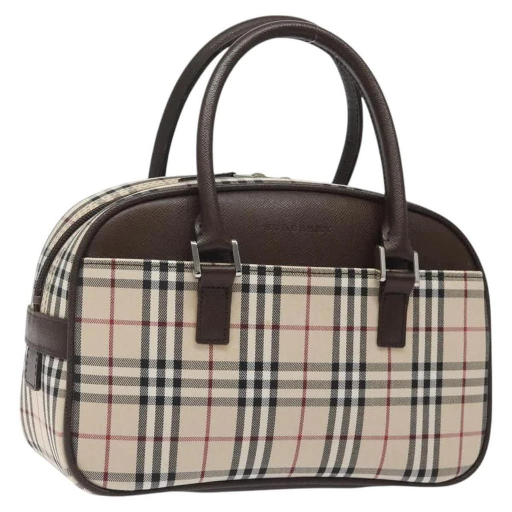 Burberry Nova Check Bowling Bag Canvas Canvas Bag (Pre-Owned)