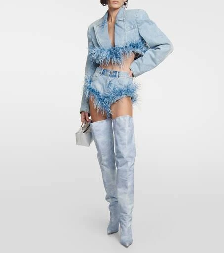 GIA BORGHINI Gia 33 denim over-the-knee boots 2