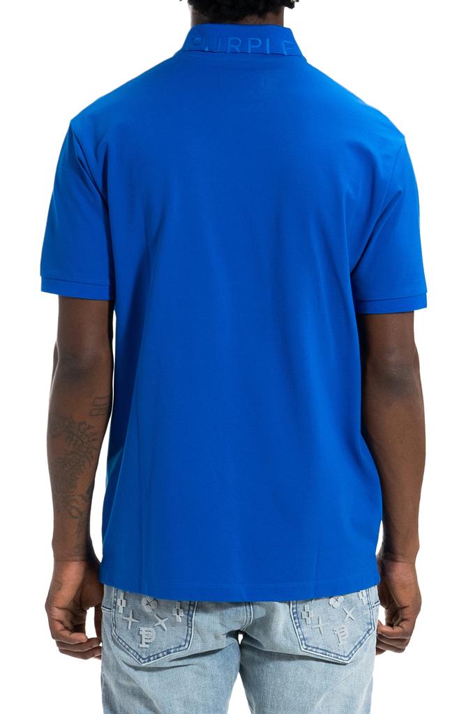Purple Brand Stretch Cotton Piqué Knit Polo