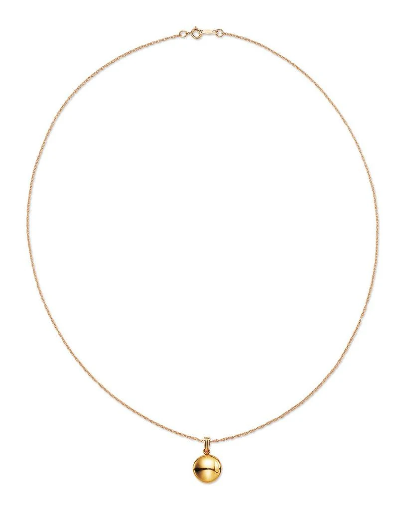 Bloomingdale's Disc Pendant Necklace in 14K Yellow Gold, 18" 4