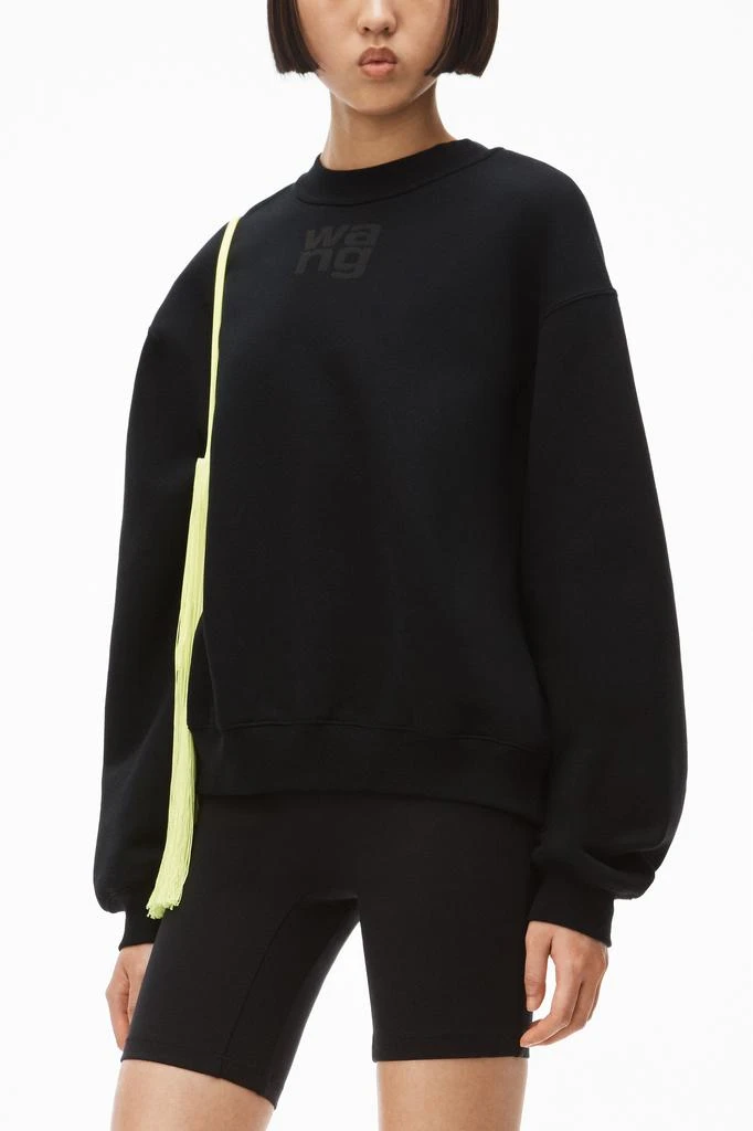 Alexander Wang puff logo sweatshirt in structured terry 4