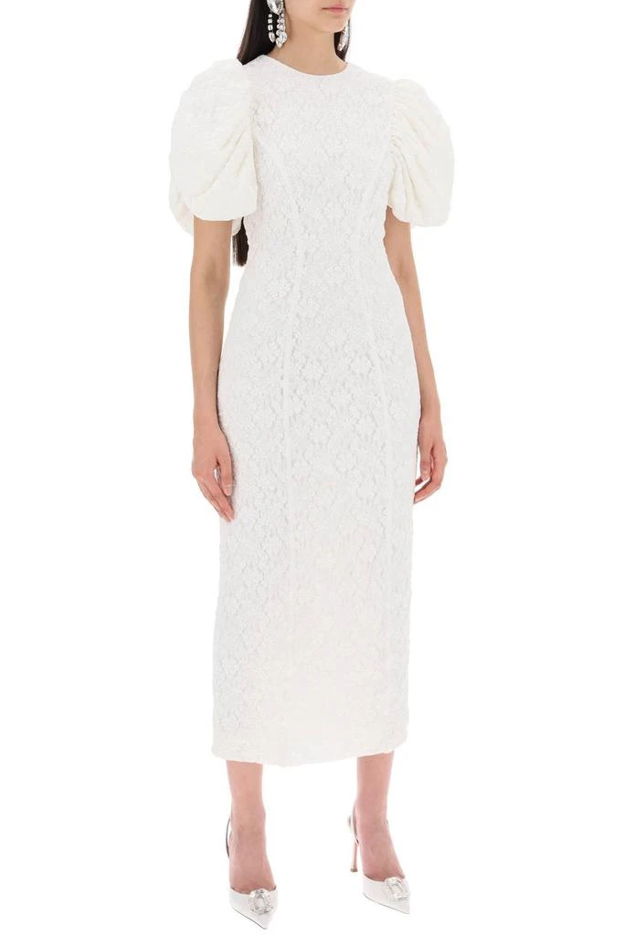 ROTATE Birger Christensen ROTATE Lace Midi Fitted Dress 2