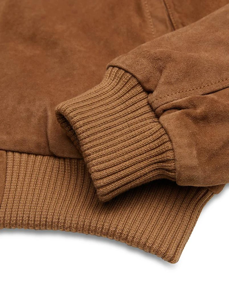 Deus Leather Bomber Jacket With French Collar 2