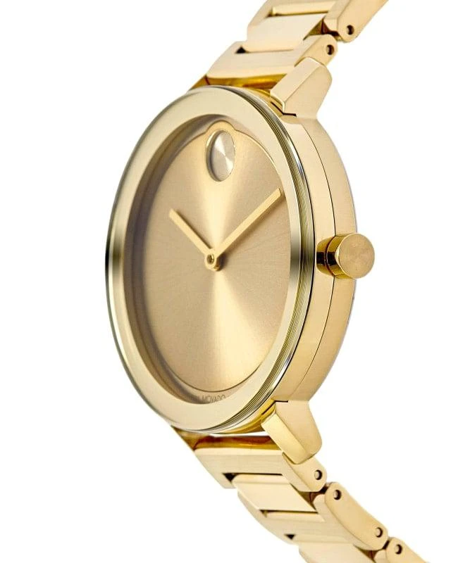 Movado Movado Bold Evolution Gold Dial Gold Steel Women's Watch 3600822 3